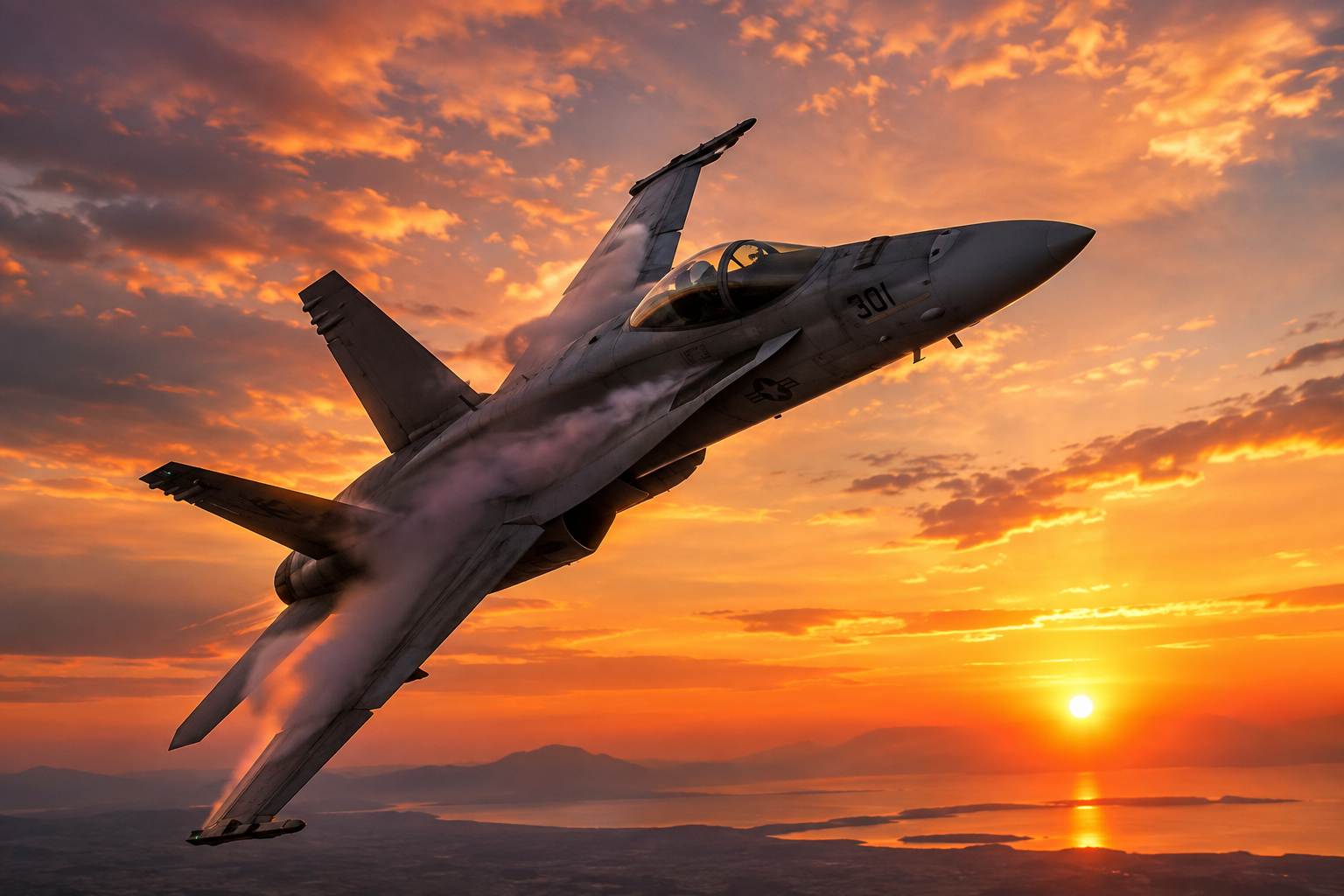 F18 Sunset